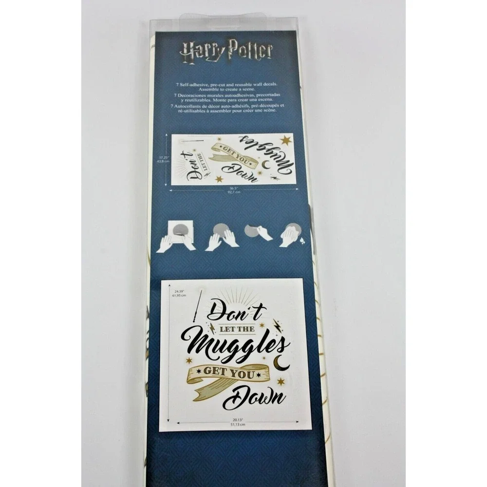 Harry Potter Don't Let The Muggles Get You Down‎ Wall Decals RoomMates 7 Pack